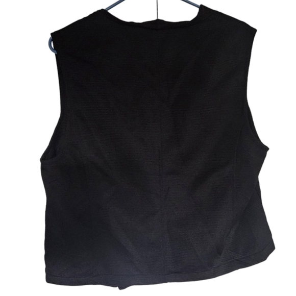 Kardashian Kollection Y2K Drape Front Biker Vest size XL - Picture 5 of 6